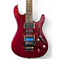 Used Ibanez S470QS S Series Transparent Red Solid Body Electric Guitar