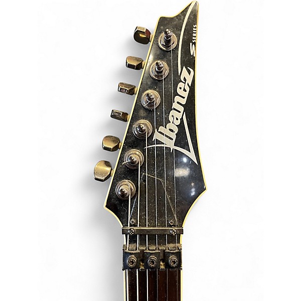 Used Ibanez S470QS S Series Transparent Red Solid Body Electric Guitar