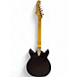 Vintage 1970s Microfrets Signature Model Black Hollow Body Electric Guitar
