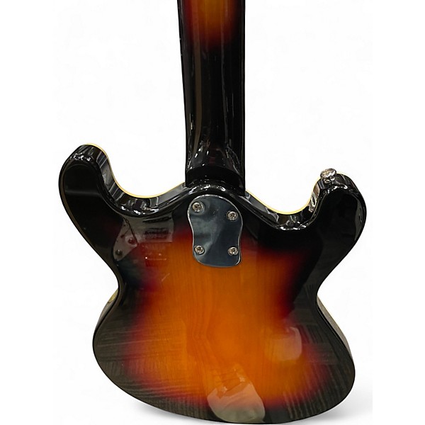 Used Danelectro 66 2 Tone Sunburst Hollow Body Electric Guitar