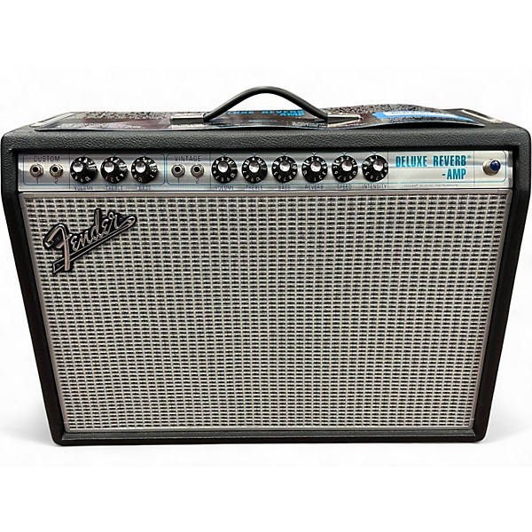 Used Fender 1968 Custom Deluxe Reverb 22W 1x12 Tube Guitar Combo Amp