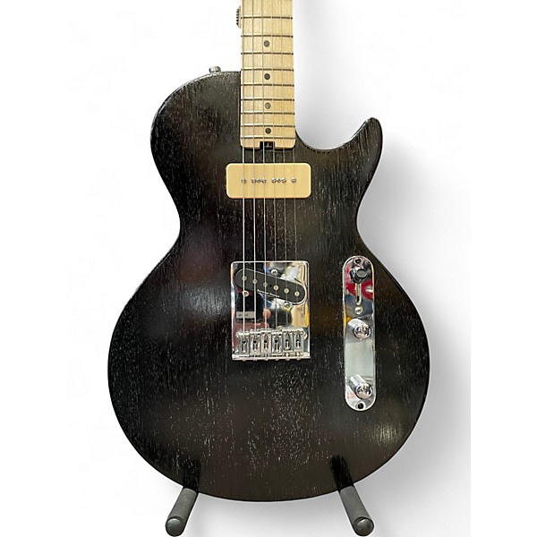 Used Chc Guitars LP STYLE P90/S DOGHAIR BLACK Solid Body Electric Guitar