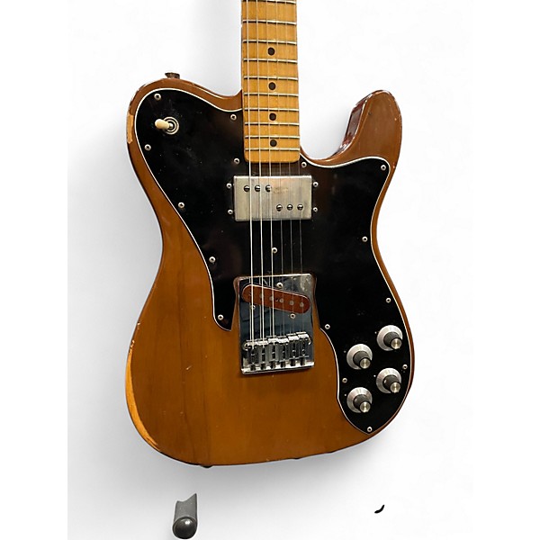 Vintage 1974 Fender Telecaster Custom Mocha Solid Body Electric Guitar
