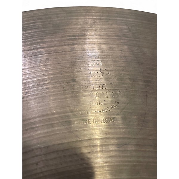 Vintage 1960s Zildjian 20in Avedis Ride Cymbal