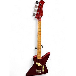 Used Hondo H880 Red Electric Bass Guitar