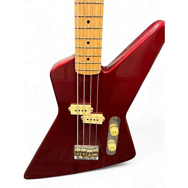 Used Hondo H880 Red Electric Bass Guitar