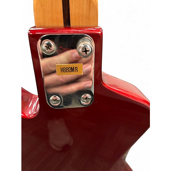 Used Hondo H880 Red Electric Bass Guitar