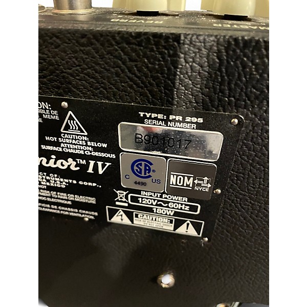 Used Fender Blues Junior IV 15W 1x12 Tube Guitar Combo Amp