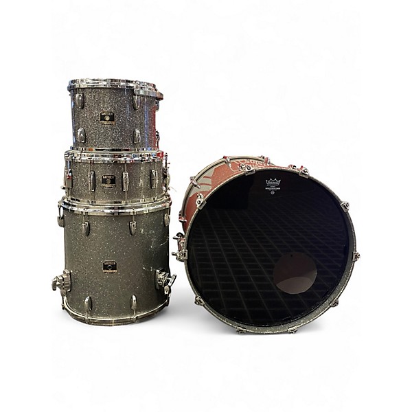 Used Gretsch Drums 4 Piece Renown Silver Sparkle Drum Kit