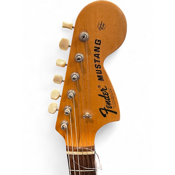 Vintage 1972 Fender Mustang 3 Color Sunburst Solid Body Electric Guitar