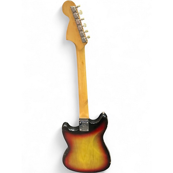 Vintage 1972 Fender Mustang 3 Color Sunburst Solid Body Electric Guitar