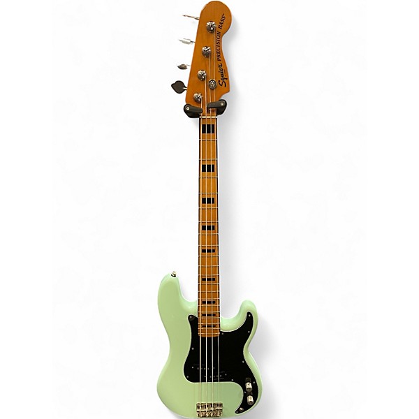 Used Squier Classic Vibe 1970S Precision Bass Surf Green Electric Bass Guitar