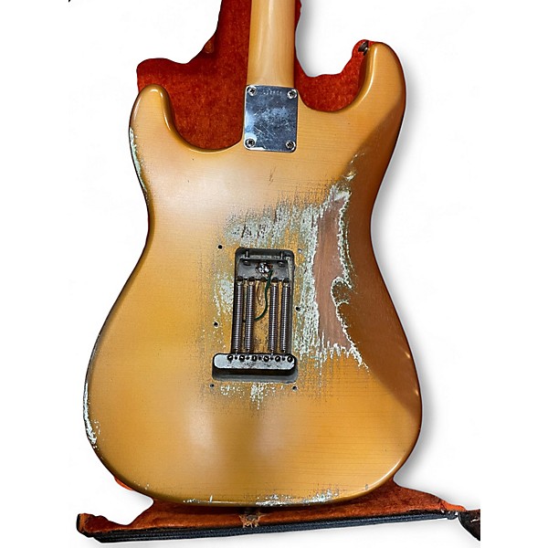 Vintage 1964 Fender American Standard Stratocaster gold refinish Solid Body Electric Guitar