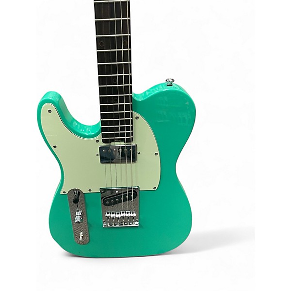 Used Schecter Guitar Research NICK JOHNSTON PT ATOMIC GREEN Solid Body Electric Guitar