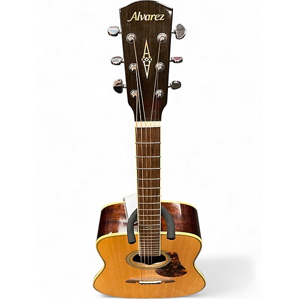 Used Alvarez md610e Natural Acoustic Guitar