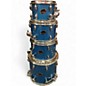 Used Sakae 5 Piece AMT1007 Blue Sparkle Drum Kit