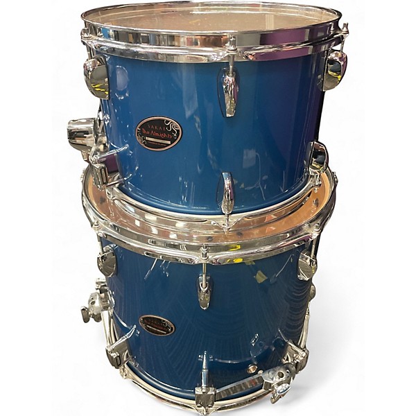 Used Sakae 5 Piece AMT1007 Blue Sparkle Drum Kit