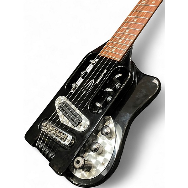 Used Speedster TRAVEL GUITAR Black Electric Guitar