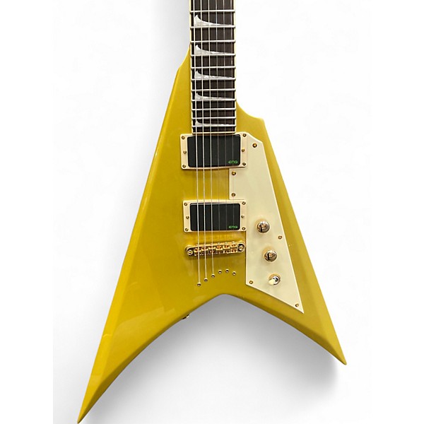 Used ESP LTD KHV KIRK HAMMET SIGNATURE METALLIC GOLD Solid Body Electric Guitar