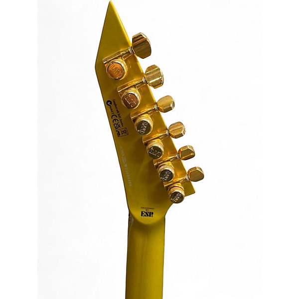 Used ESP LTD KHV KIRK HAMMET SIGNATURE METALLIC GOLD Solid Body Electric Guitar