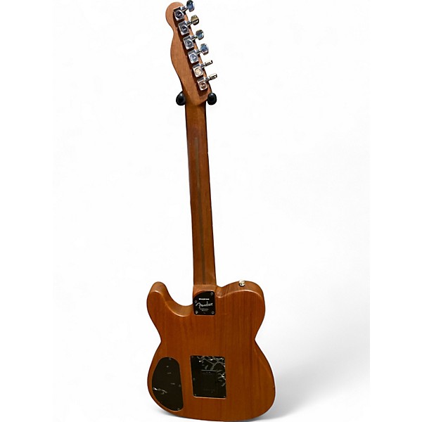 Used Fender Acoustasonic Player Telecaster Black and White Acoustic Electric Guitar