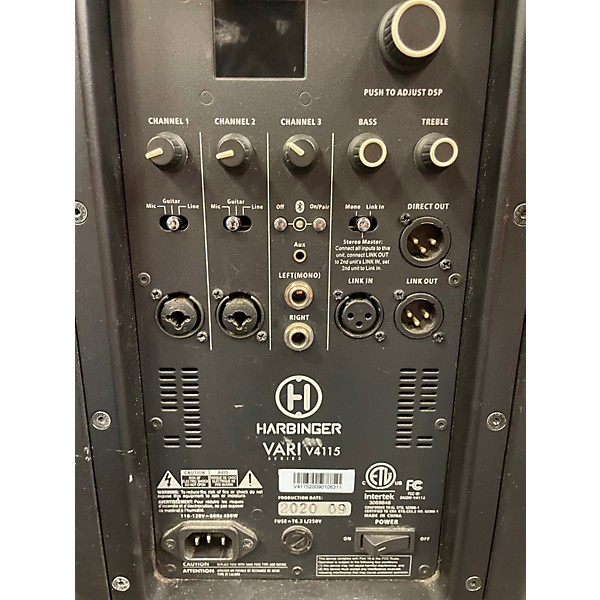 Used Harbinger VARI 4115 Powered Speaker
