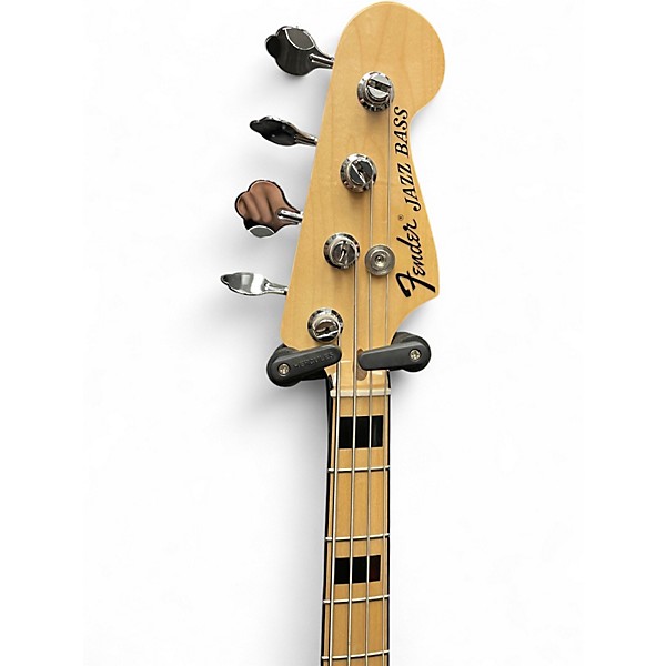 Used Fender Geddy Lee Signature Jazz Bass Black and White Electric Bass Guitar