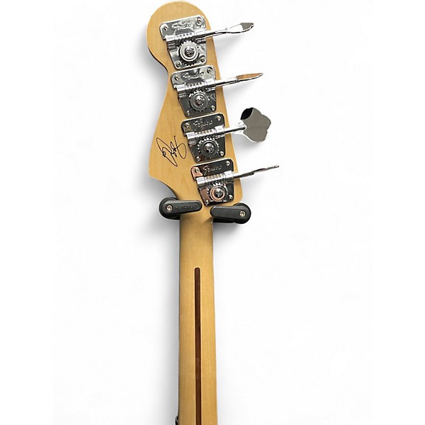 Used Fender Geddy Lee Signature Jazz Bass Black and White Electric Bass Guitar