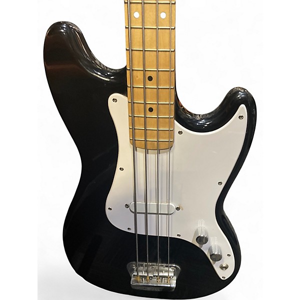 Used Squier Bronco Black Electric Bass Guitar
