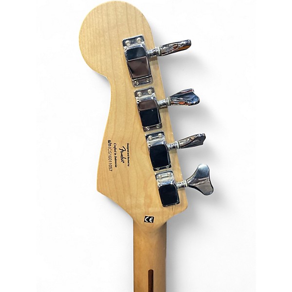 Used Squier Bronco Black Electric Bass Guitar