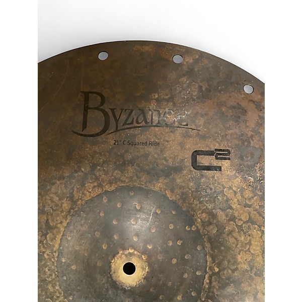 Used MEINL 21in Byzance C Squared Ride Cymbal