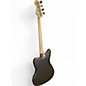 Used Squier Jaguar Bass Silver Electric Bass Guitar