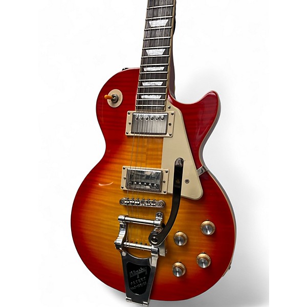 Used Epiphone Les Paul Joe Bonamassa With added Bigsby Cherry Sunburst Solid Body Electric Guitar