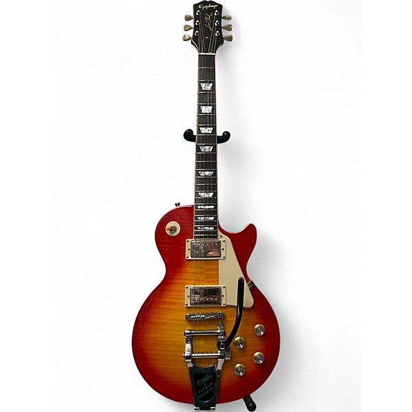 Used Epiphone Les Paul Joe Bonamassa With added Bigsby Cherry Sunburst Solid Body Electric Guitar