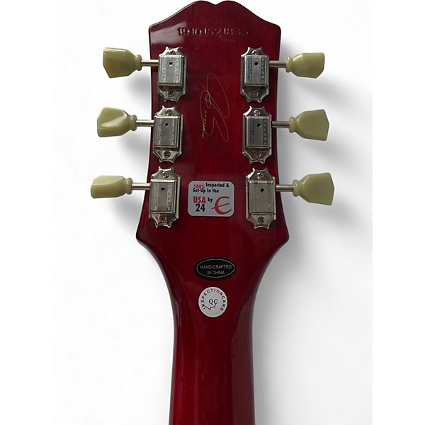 Used Epiphone Les Paul Joe Bonamassa With added Bigsby Cherry Sunburst Solid Body Electric Guitar