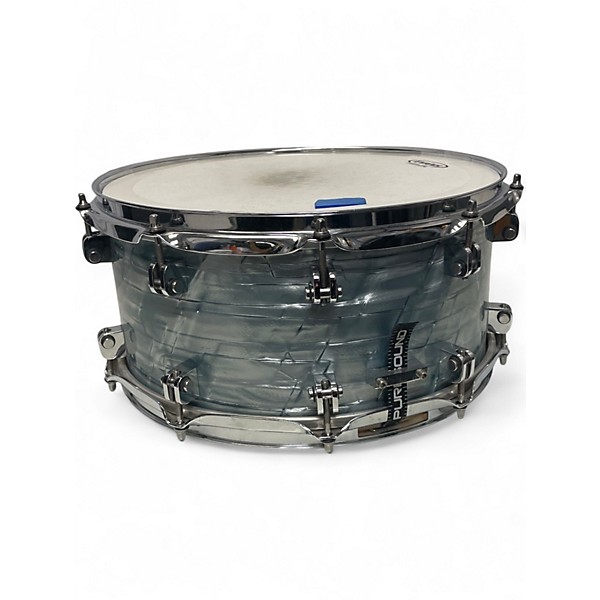 Used Gms Drum Co. 14in SNARE  SKY BLUE PEARL  Drum
