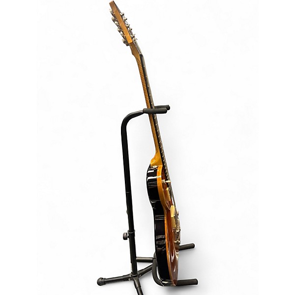 Used Dean Zelinsky Strettavita 3 Transparent Amber Solid Body Electric Guitar