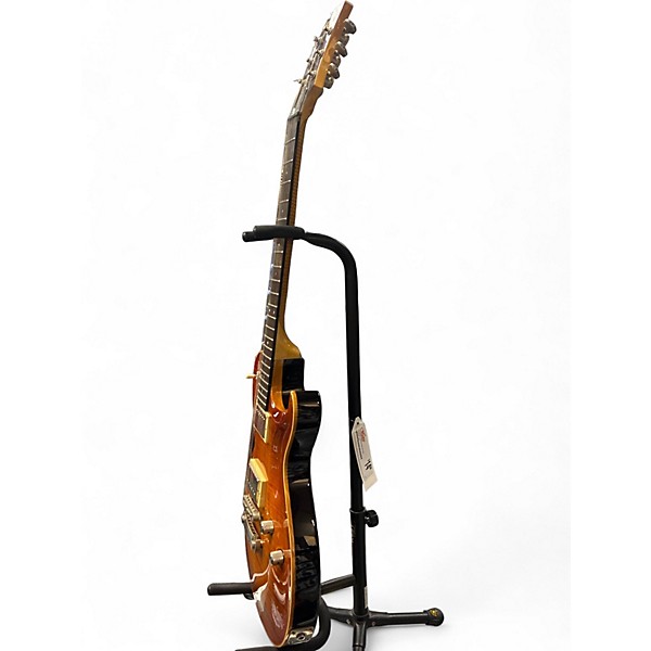 Used Dean Zelinsky Strettavita 3 Transparent Amber Solid Body Electric Guitar