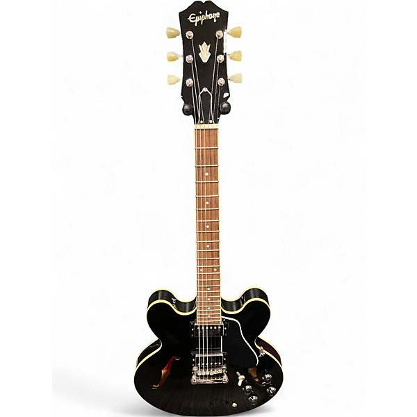 Used Epiphone ES335 IG Ebony Hollow Body Electric Guitar
