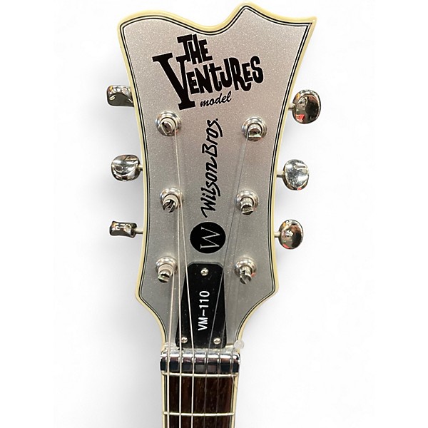 Used Wilson Brothers The Ventures VM-110 Silver Solid Body Electric Guitar