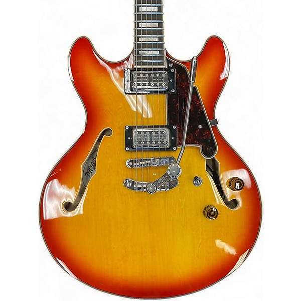 Used D'Angelico DAPCDCXTITBCS Sunburst Hollow Body Electric Guitar