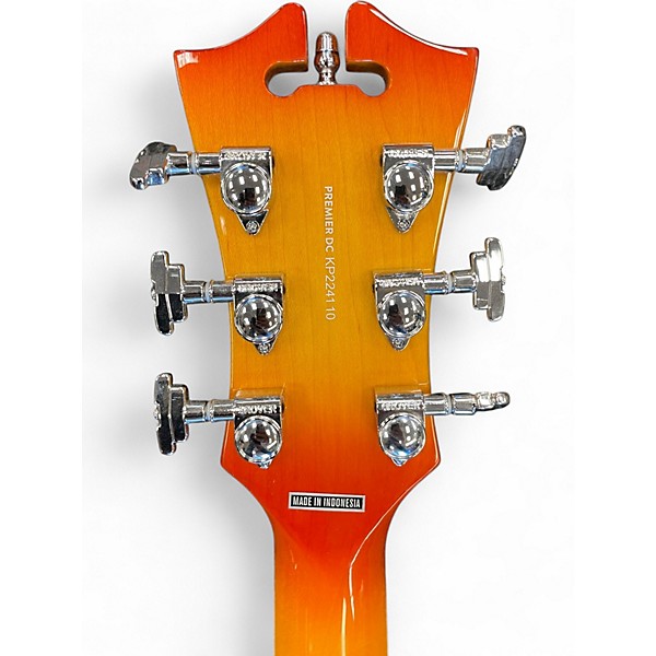 Used D'Angelico DAPCDCXTITBCS Sunburst Hollow Body Electric Guitar