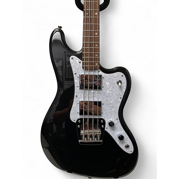 Used Squier Paranormal Rascal Bass HH Black Electric Bass Guitar