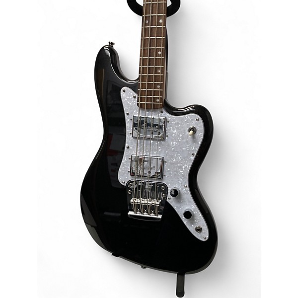 Used Squier Paranormal Rascal Bass HH Black Electric Bass Guitar