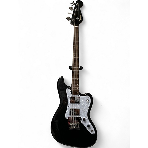 Used Squier Paranormal Rascal Bass HH Black Electric Bass Guitar