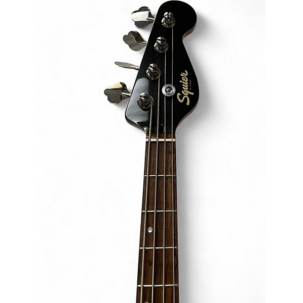 Used Squier Paranormal Rascal Bass HH Black Electric Bass Guitar