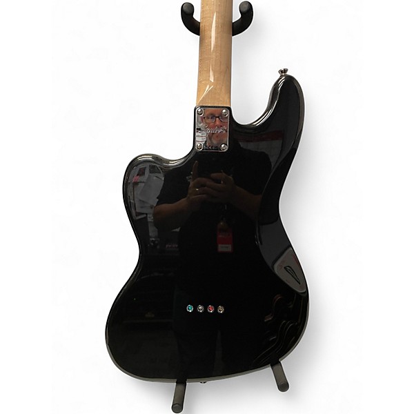 Used Squier Paranormal Rascal Bass HH Black Electric Bass Guitar