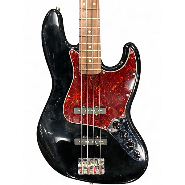 Used 2007 Fender Deluxe Active Jazz Bass Black Electric Bass Guitar