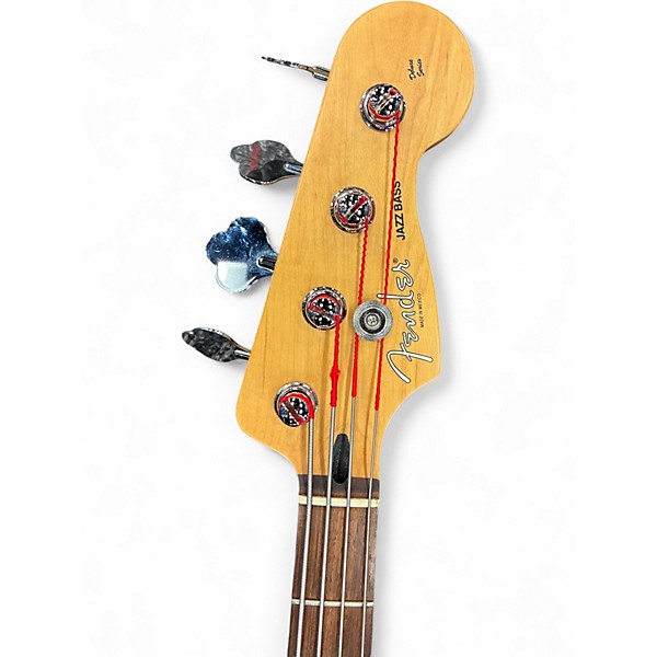 Used 2007 Fender Deluxe Active Jazz Bass Black Electric Bass Guitar