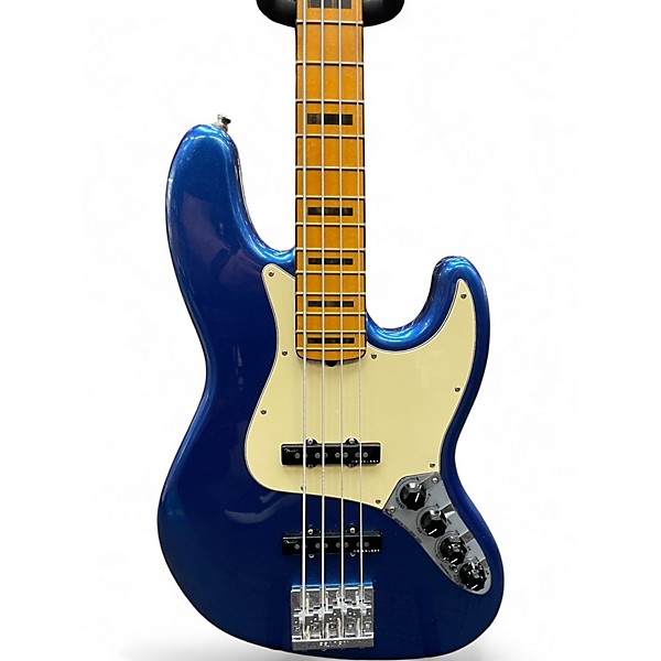 Used Fender American Ultra Jazz Bass Cobra Blue Electric Bass Guitar